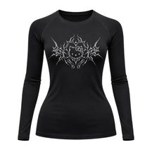 Camiseta Compressão Uv Manga Longa Cyber Tribal Black Heart Hello Kitty Rash Guard