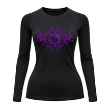 Camiseta Compressão Uv Manga Longa Cyber Tribal Black Heart Hello Kitty Rash Guard