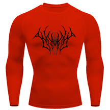 Camiseta Compressão Proteção Uv Estampada Na Frente Tecido Gelado Segunda Pele Manga Longa Cyber Tribal Draion
