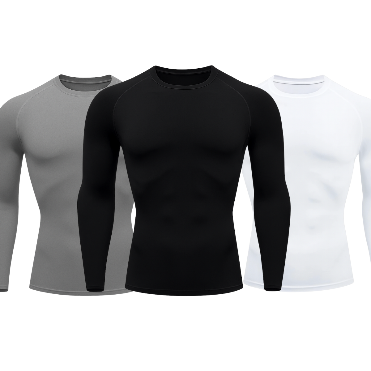 Kit 3 Camisetas Manga Longa Proteção Uv 50+ Segunda Pele Várias Cores