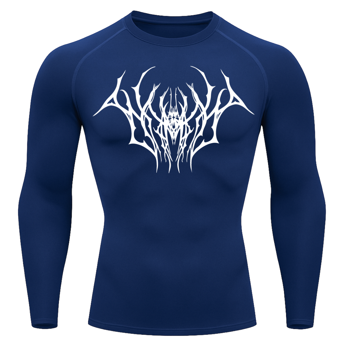 Camiseta Longa Compressão Proteção UV Cyber Tribal Draion Rash Guard