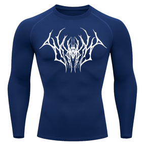 Camiseta Longa Compressão Proteção UV Cyber Tribal Draion Rash Guard