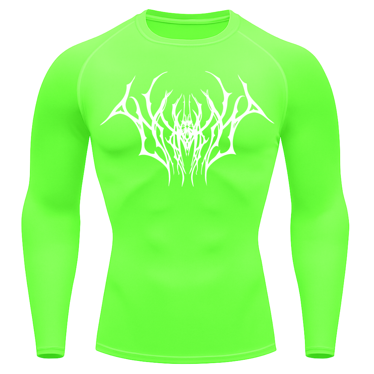 Camiseta Longa Compressão Proteção UV Cyber Tribal Draion Rash Guard