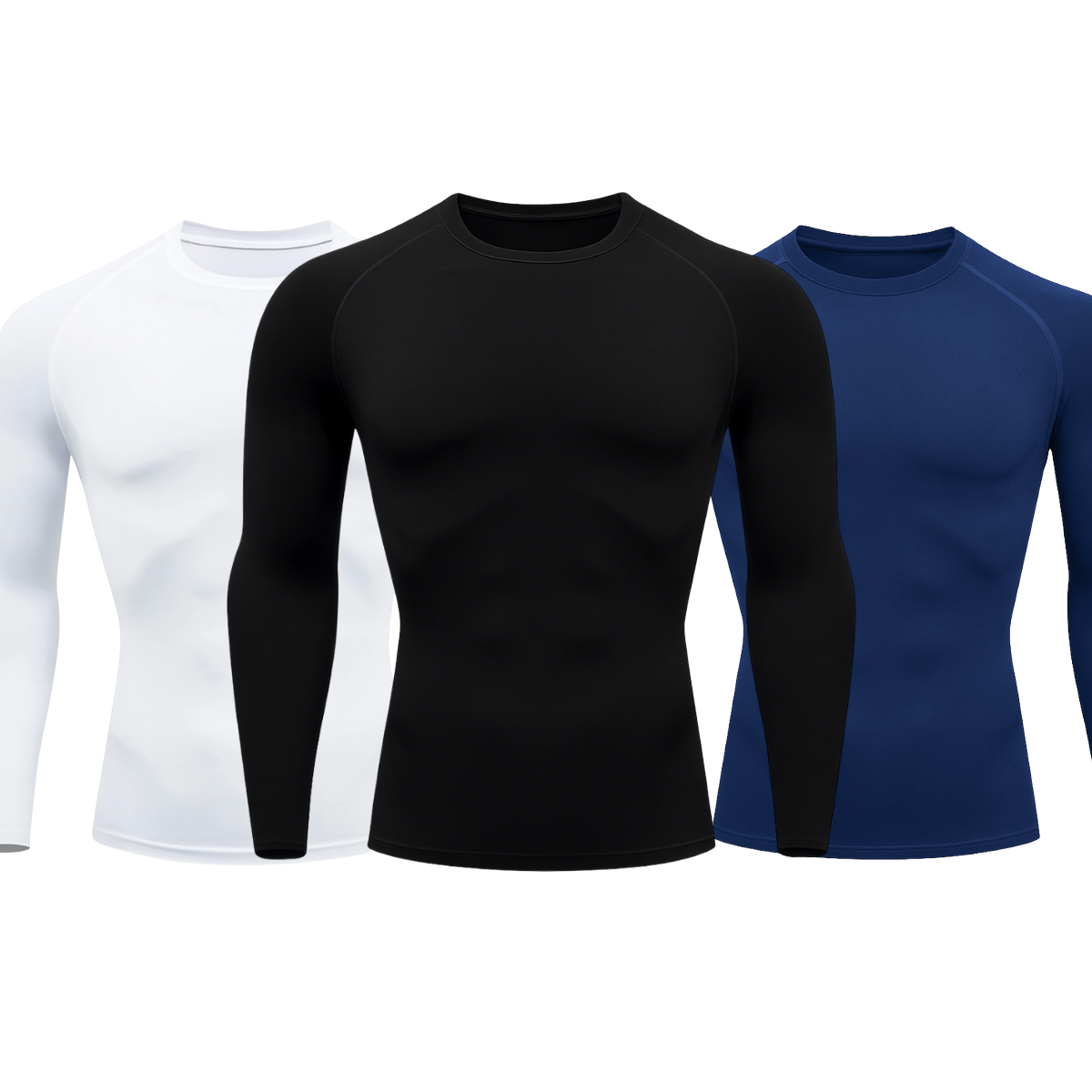 Kit 3 Camisetas Manga Longa Proteção Uv 50+ Segunda Pele Várias Cores