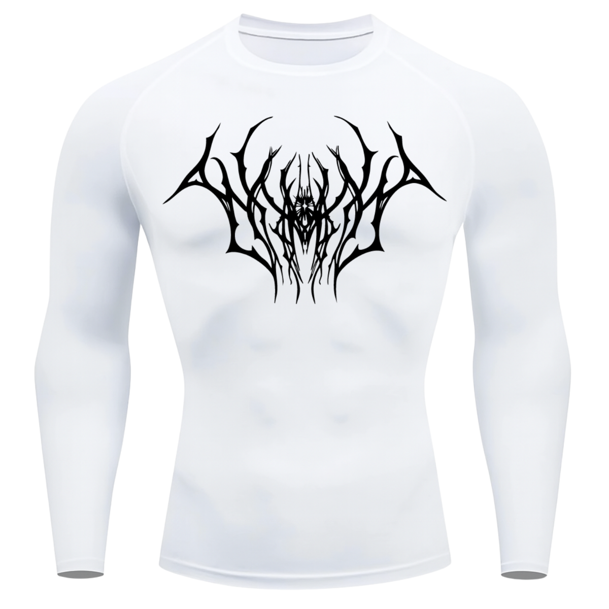 Camiseta Longa Compressão Proteção UV Cyber Tribal Draion Rash Guard