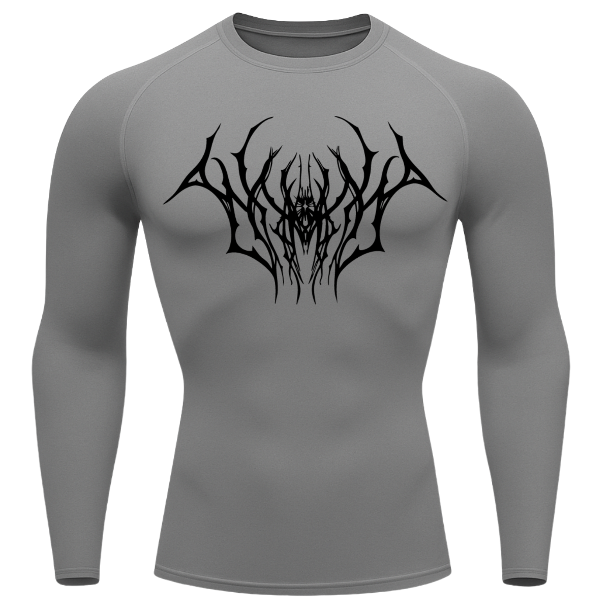 Camiseta Longa Compressão Proteção UV Cyber Tribal Draion Rash Guard