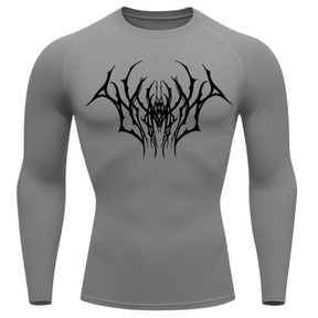 Camiseta Longa Compressão Proteção UV Cyber Tribal Draion Rash Guard