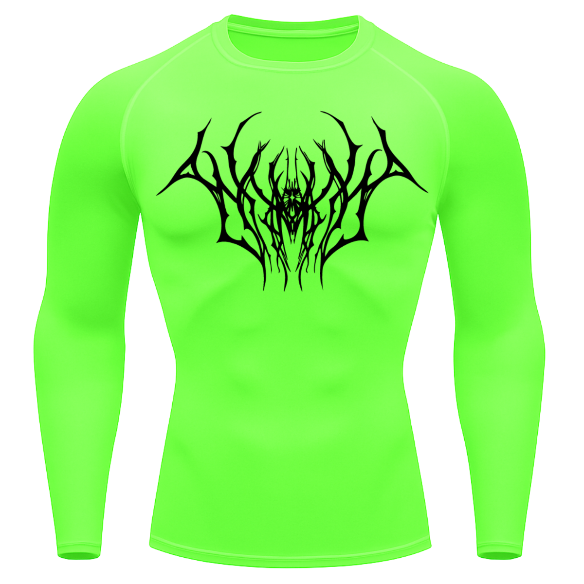 Camiseta Longa Compressão Proteção UV Cyber Tribal Draion Rash Guard