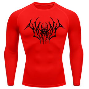 Camiseta Longa Compressão Proteção UV Cyber Tribal Draion Rash Guard