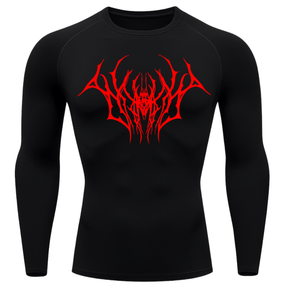 Camiseta Longa Compressão Proteção UV Cyber Tribal Draion Rash Guard