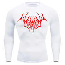 Camiseta Longa Compressão Proteção UV Cyber Tribal Draion Rash Guard