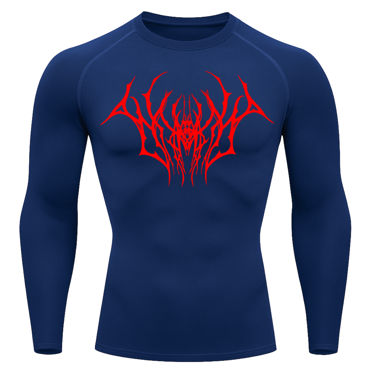 Camiseta Longa Compressão Proteção UV Cyber Tribal Draion Rash Guard