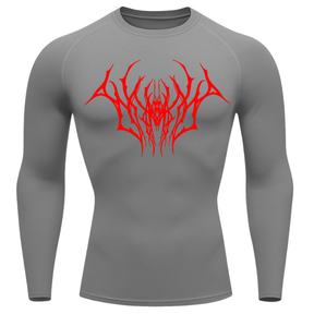 Camiseta Longa Compressão Proteção UV Cyber Tribal Draion Rash Guard