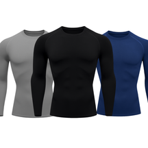 Kit 3 Camisetas Manga Longa Proteção Uv 50+ Segunda Pele Várias Cores