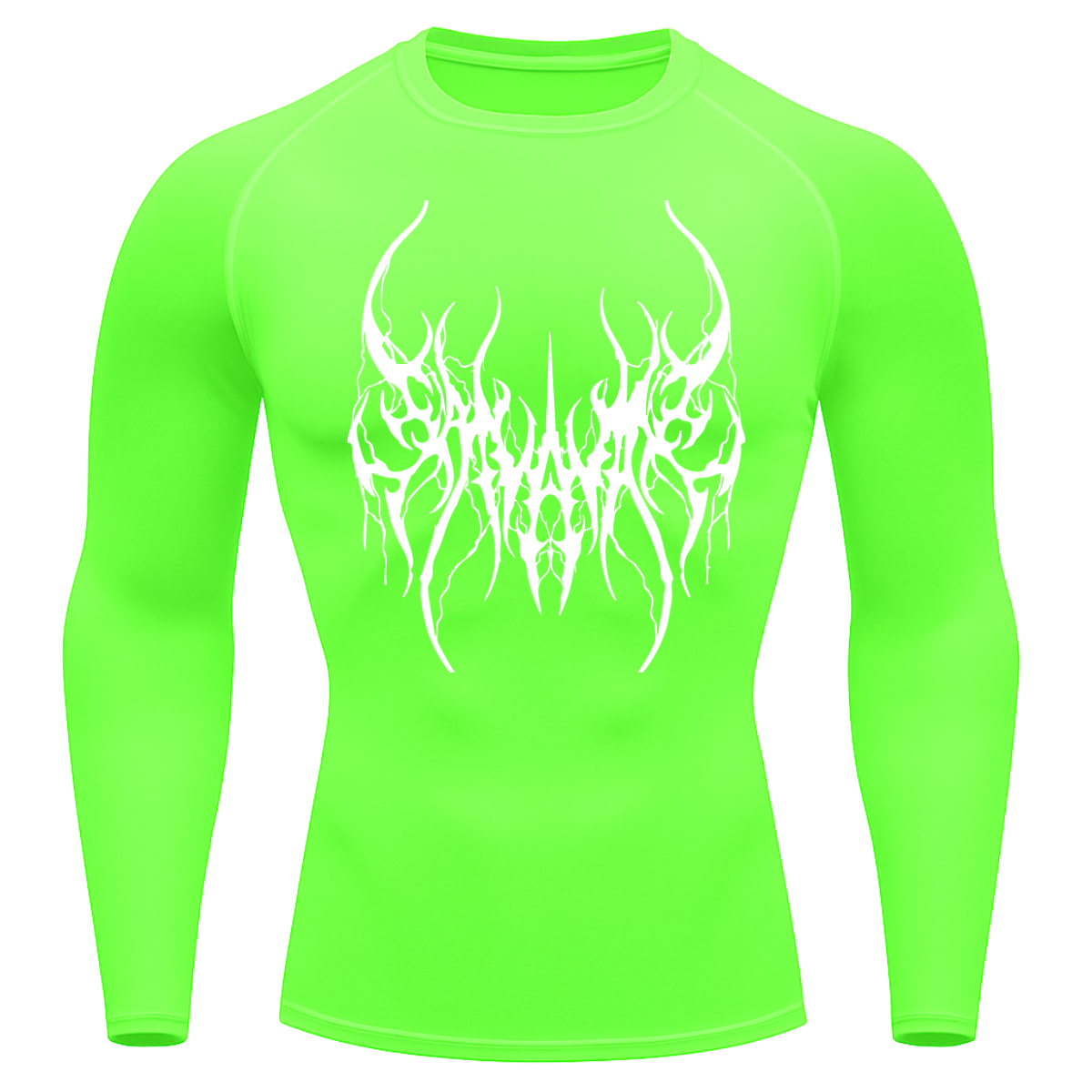 Camiseta Longa Compressão Proteção UV Cyber Tribal Save Me Rash Guard