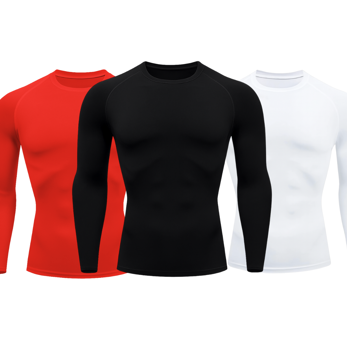 Kit 3 Camisetas Manga Longa Proteção Uv 50+ Segunda Pele Várias Cores