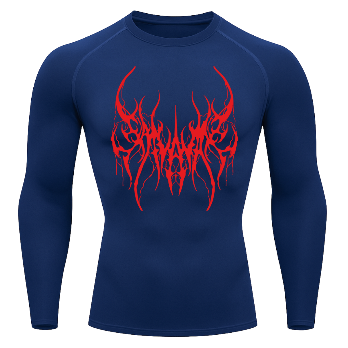 Camiseta Longa Compressão Proteção UV Cyber Tribal Save Me Rash Guard