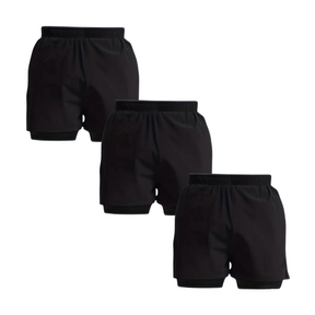 Kit 3 Bermuda 2 em 1 Com Short Interno Térmico Masculino