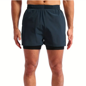 Kit 3 Bermuda 2 em 1 Com Short Interno Térmico Masculino