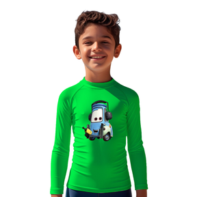 Camiseta Relâmpago Macqueen Pitstop Guido  Térmica Juvenil Infantil Proteção Solar Uv 50+ Estampada - 15