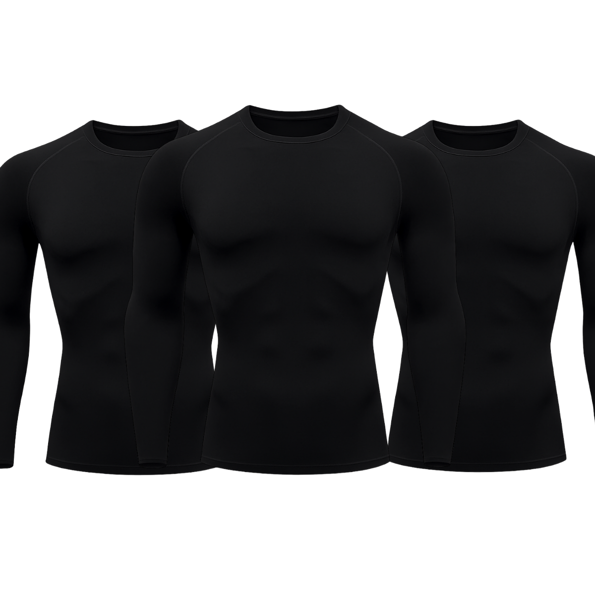 Kit 3 Camisetas Manga Longa Proteção Uv 50+ Segunda Pele Várias Cores