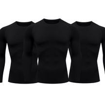 Kit 3 Camisetas Manga Longa Proteção Uv 50+ Segunda Pele Várias Cores