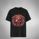 Camiseta Regular Unissex Tatto Barong Bali Rei Casual Algodão 30.1 BARONG - 05