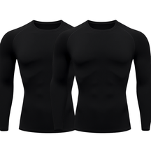 Kit 2 Camisetas Manga Longa Proteção Uv 50+ Segunda Pele