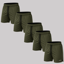 Kit 5 Bermuda Shorts Elastano Premium Treino