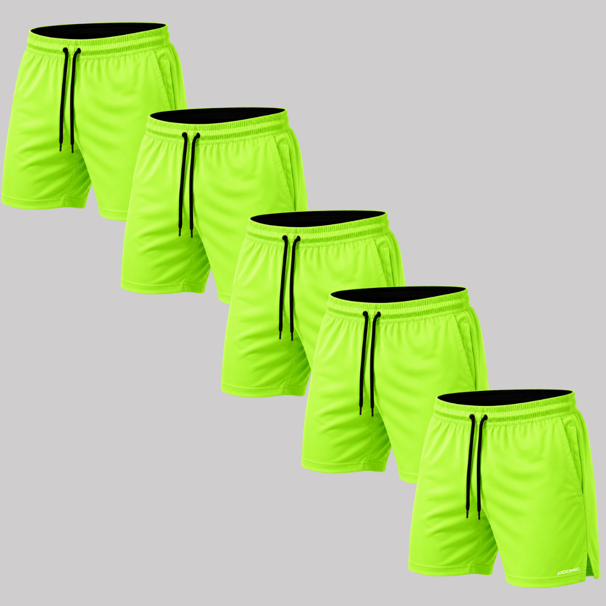 Kit 5 Bermuda Shorts Elastano Premium Treino