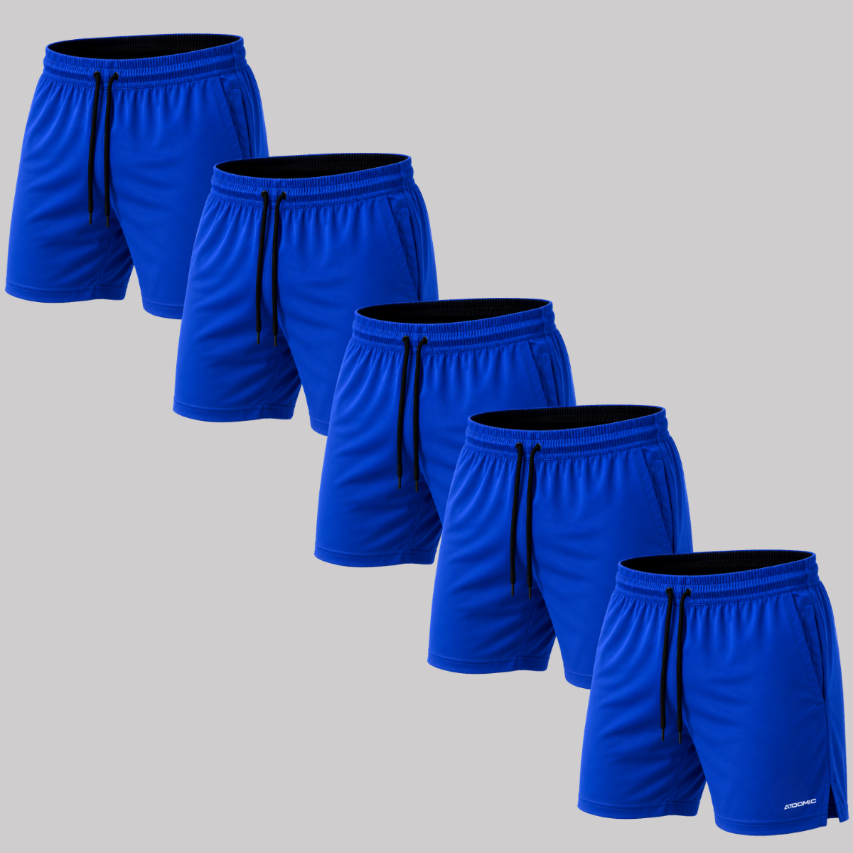Kit 5 Bermuda Shorts Elastano Premium Treino