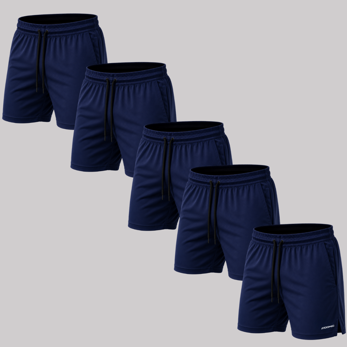 Kit 5 Bermuda Shorts Elastano Premium Treino