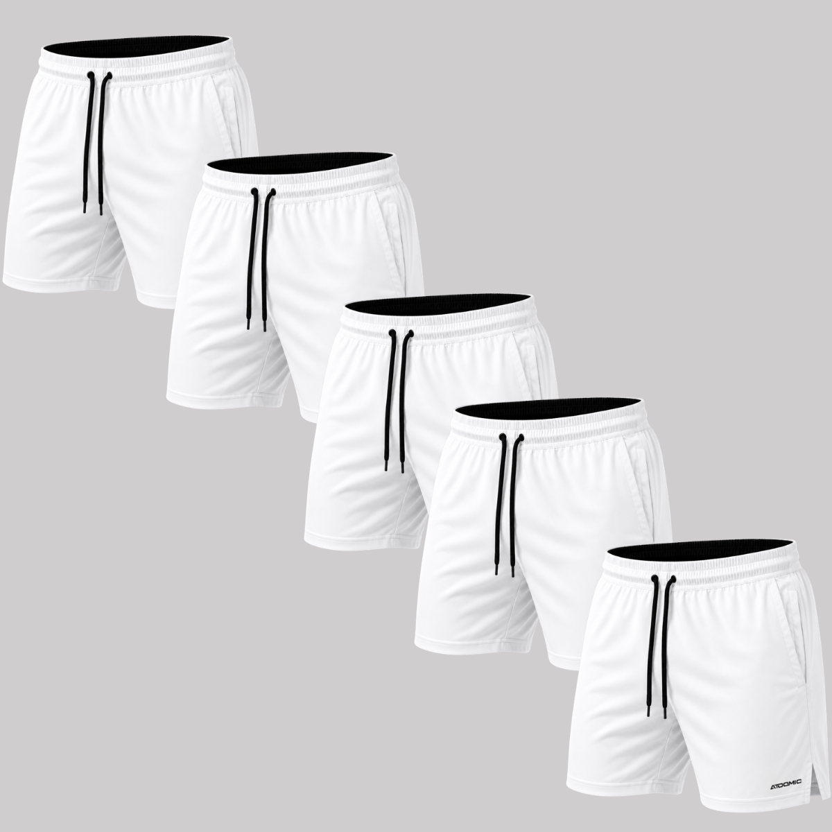 Kit 5 Bermuda Shorts Elastano Premium Treino