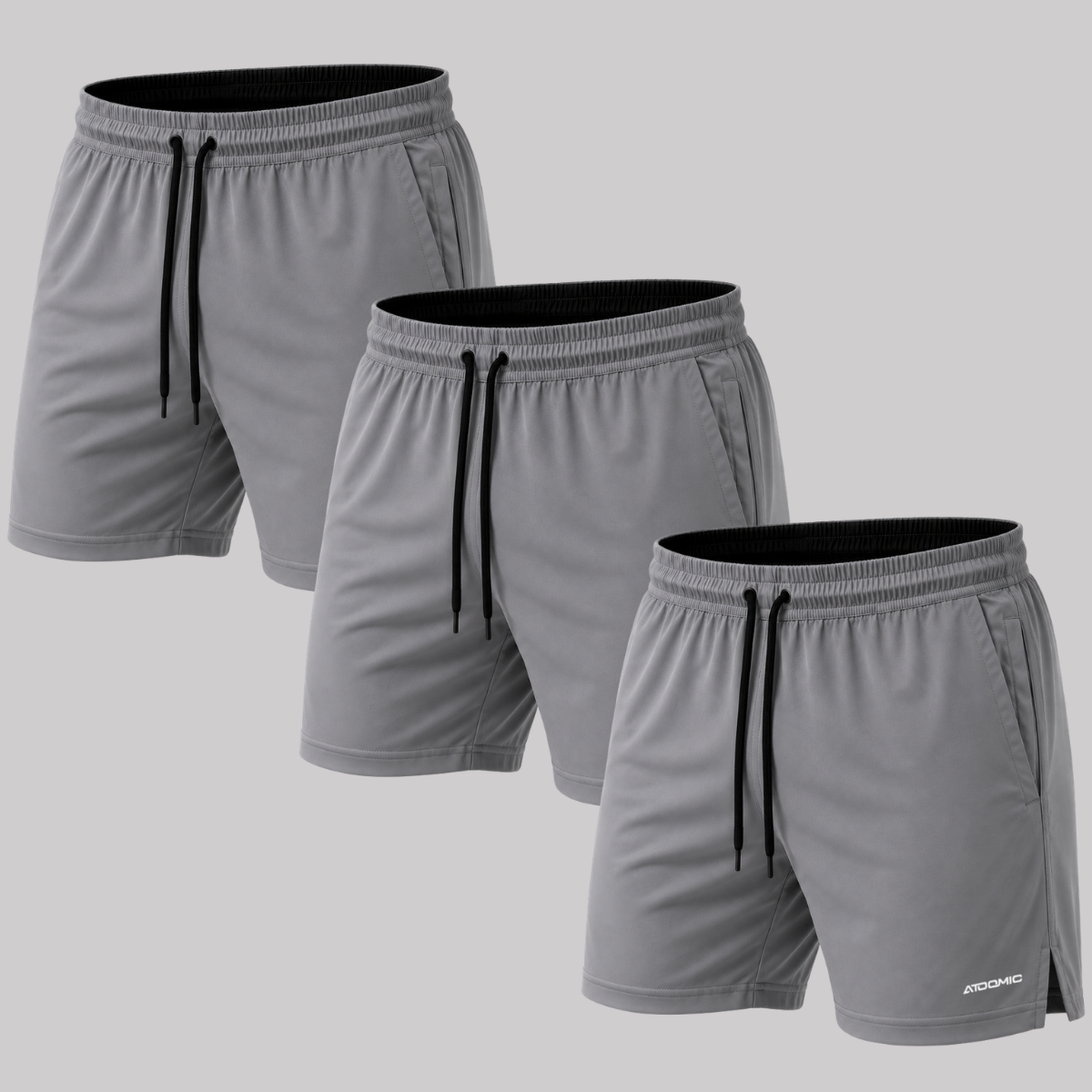 Kit 3 Bermuda Shorts Elastano Premium Treino