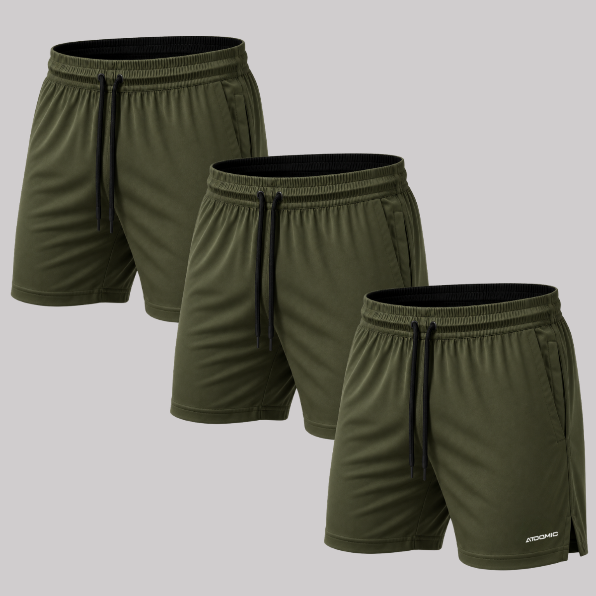 Kit 3 Bermuda Shorts Elastano Premium Treino