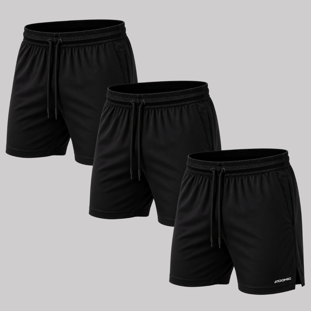 Kit 3 Bermuda Shorts Elastano Premium Treino