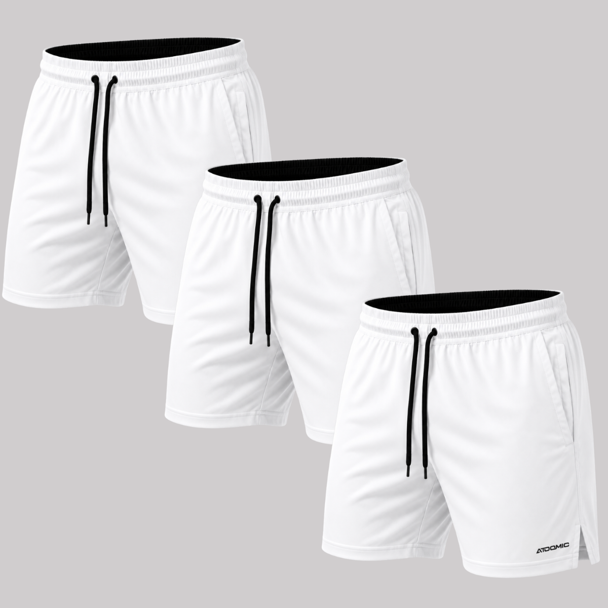 Kit 3 Bermuda Shorts Elastano Premium Treino
