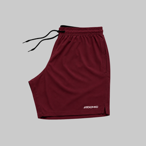 Bermuda Shorts Elastano Premium Mauricinho Treino - Vinho Bordô