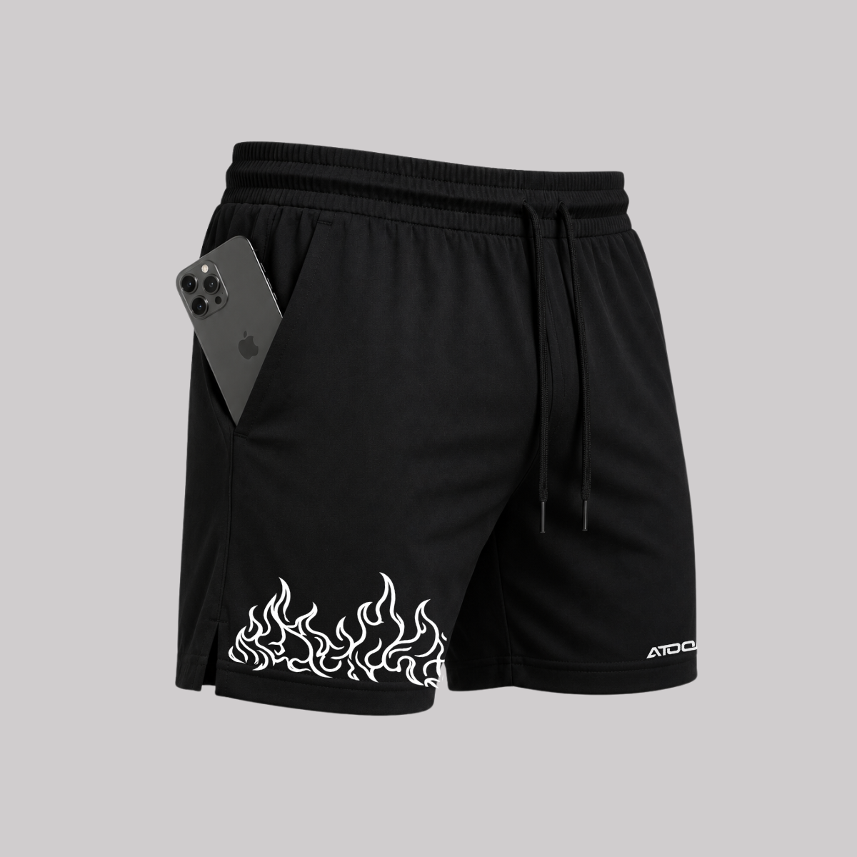 Bermuda Fogo Shorts Elastano Fire Premium Mauricinho Tecido Leve Bermuda Para Treinar Gang