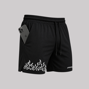 Bermuda Fogo Shorts Elastano Fire Premium Mauricinho Tecido Leve Bermuda Para Treinar Gang