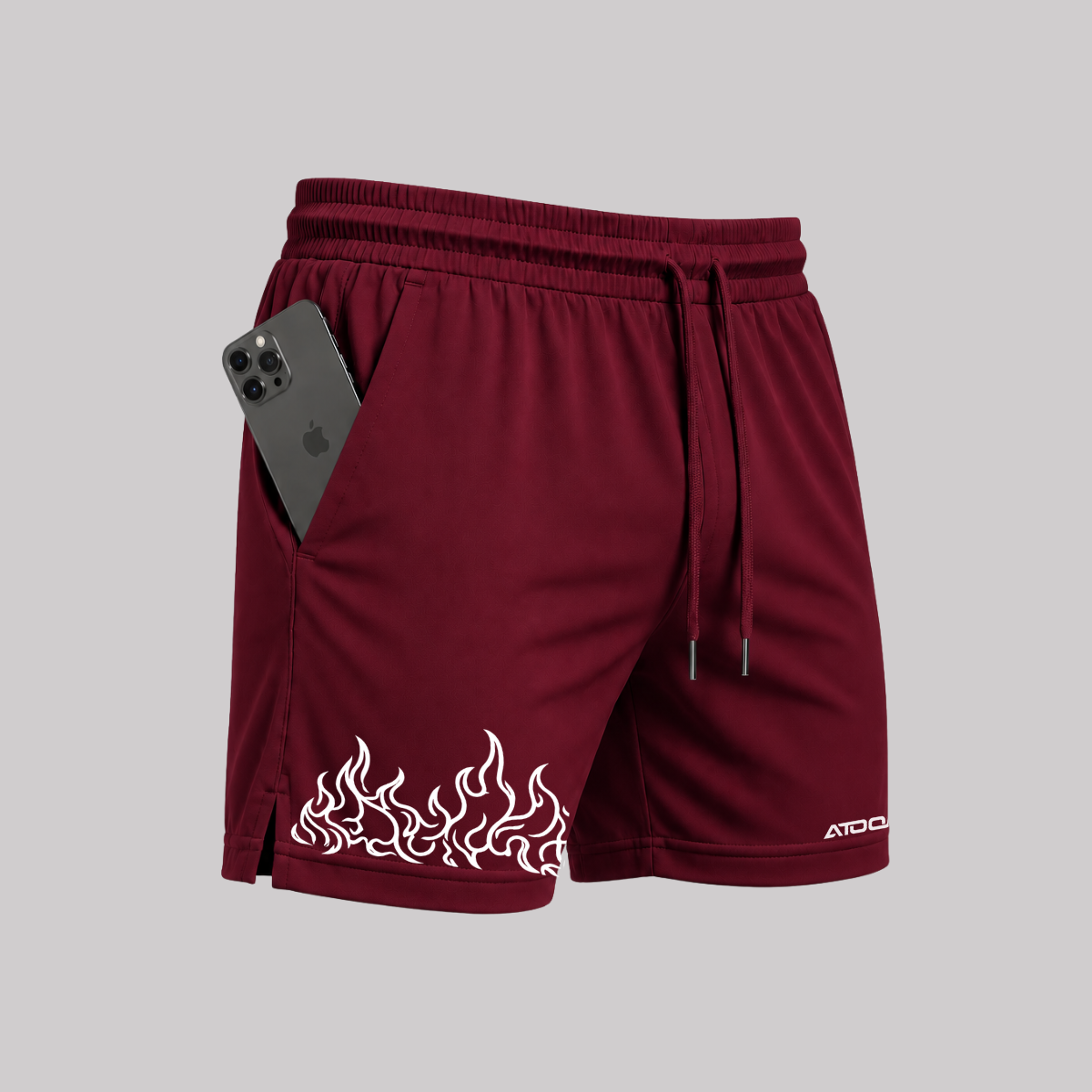 Bermuda Fogo Shorts Elastano Fire Premium Mauricinho Tecido Leve Bermuda Para Treinar Gang