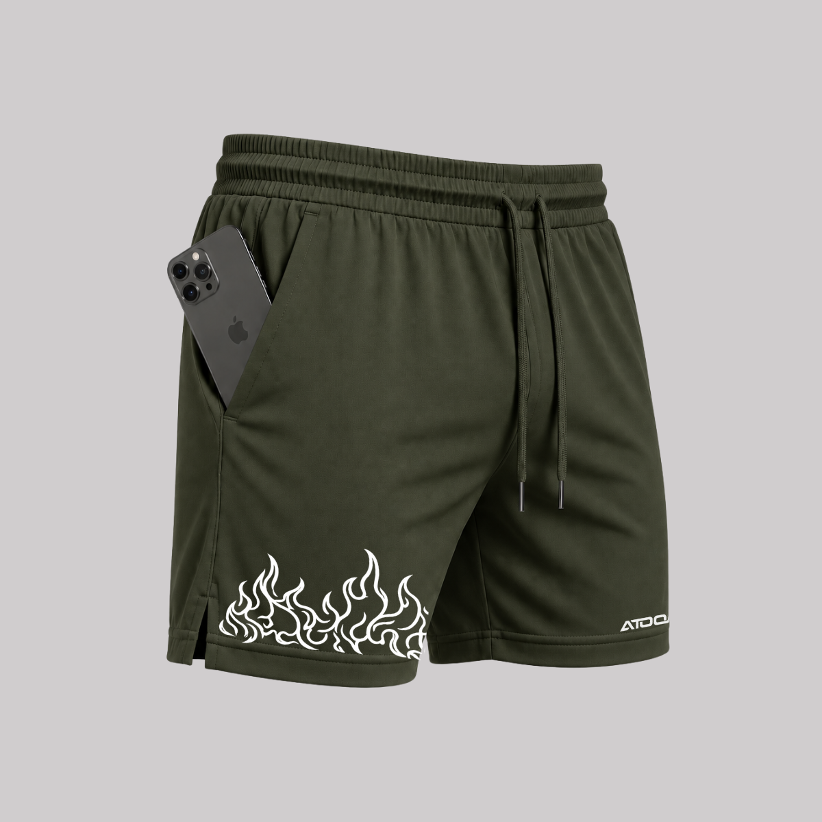 Bermuda Fogo Shorts Elastano Fire Premium Mauricinho Tecido Leve Bermuda Para Treinar Gang