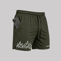 Bermuda Fogo Shorts Elastano Fire Premium Mauricinho Tecido Leve Bermuda Para Treinar Gang