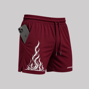 Bermuda Fogo Shorts Elastano Fire Premium Mauricinho Tecido Leve Bermuda Para Treino