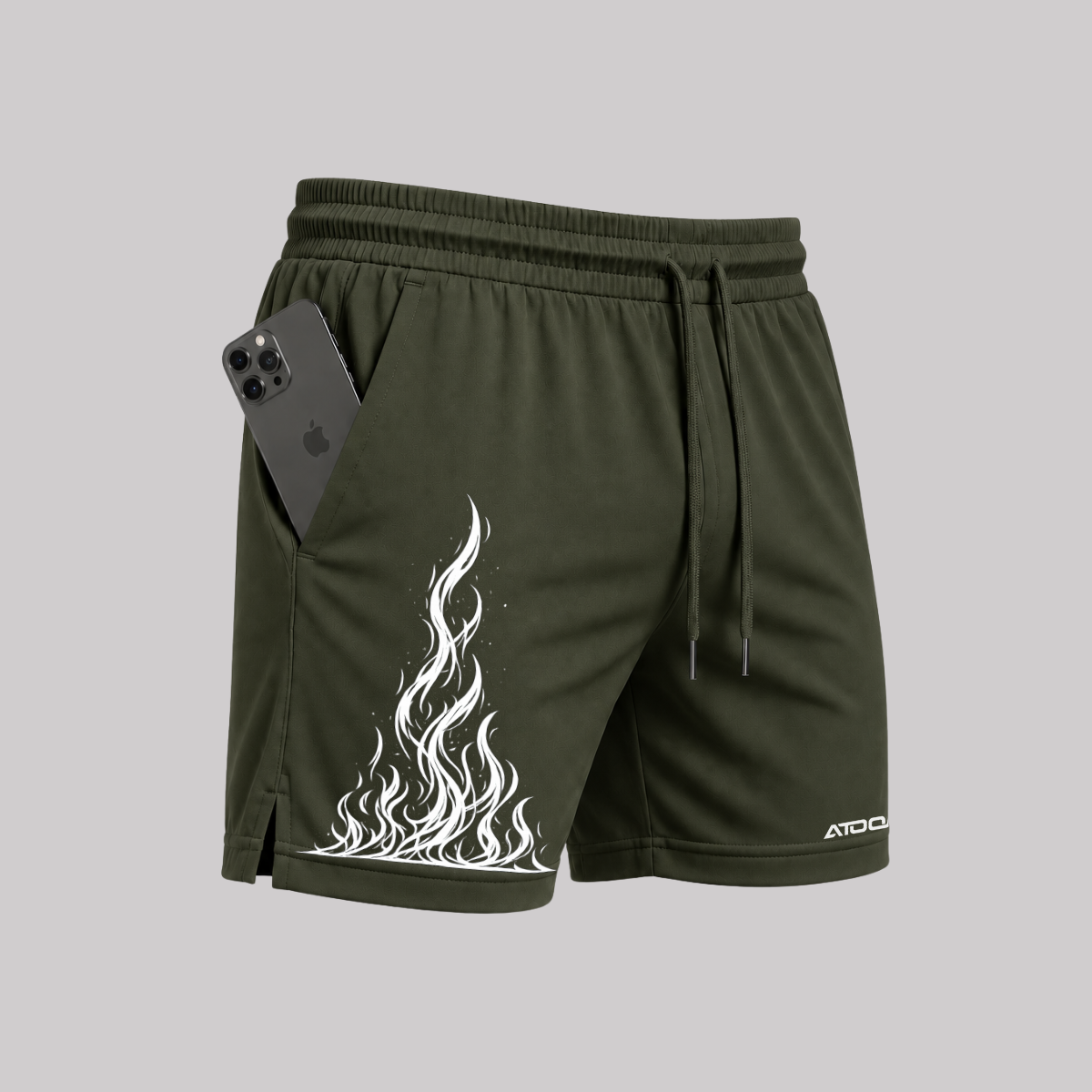 Bermuda Fogo Shorts Elastano Fire Premium Mauricinho Tecido Leve Bermuda Para Treino