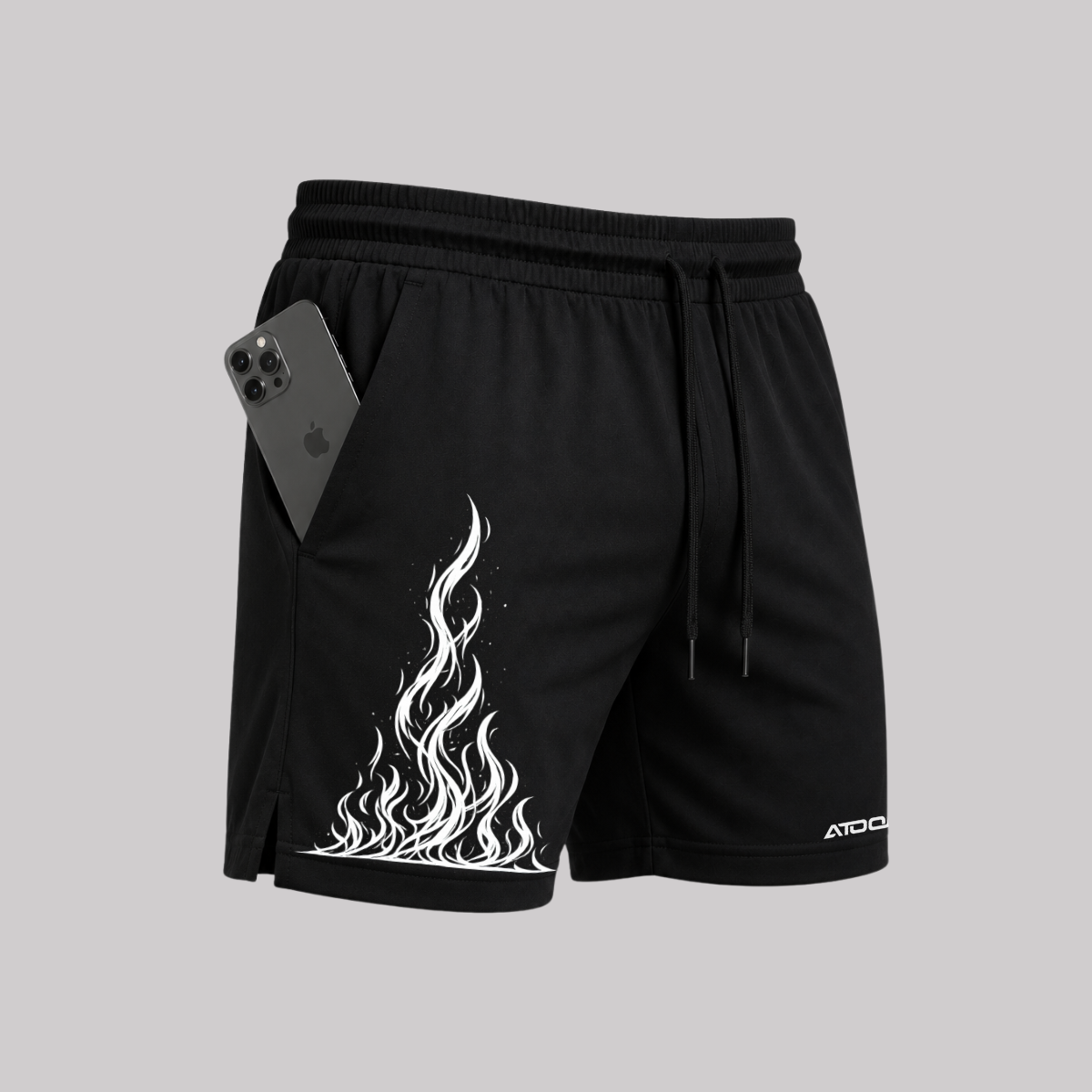 Bermuda Fogo Shorts Elastano Fire Premium Mauricinho Tecido Leve Bermuda Para Treino