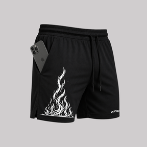 Bermuda Fogo Shorts Elastano Fire Premium Mauricinho Tecido Leve Bermuda Para Treino