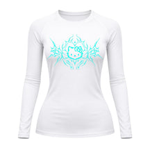 Camiseta Compressão Uv Manga Longa Cyber Tribal Black Heart Hello Kitty Rash Guard