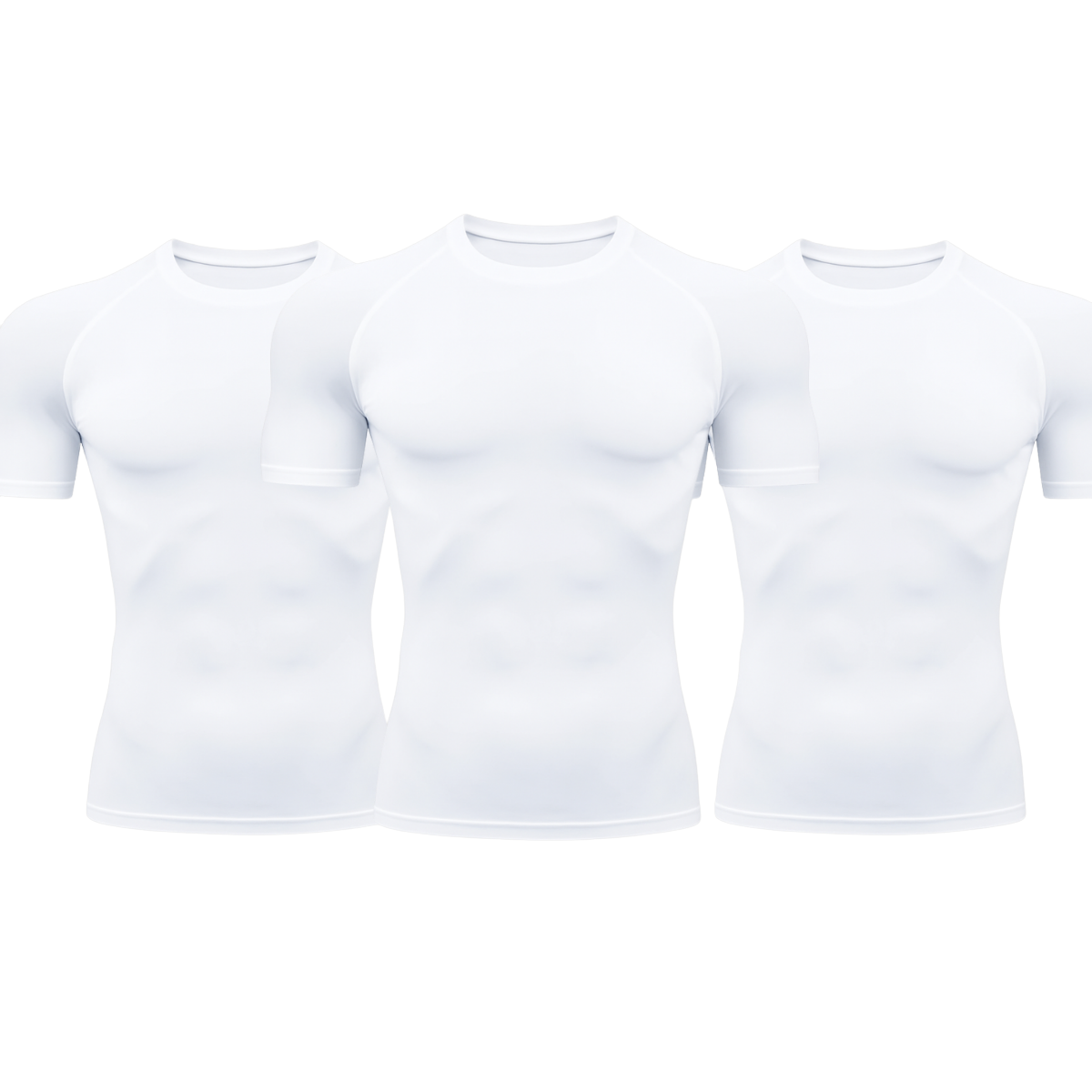 Kit 3 Camisetas Térmicas E Proteção UV Manga Curta | Tecnologia DryFit Várias Cores