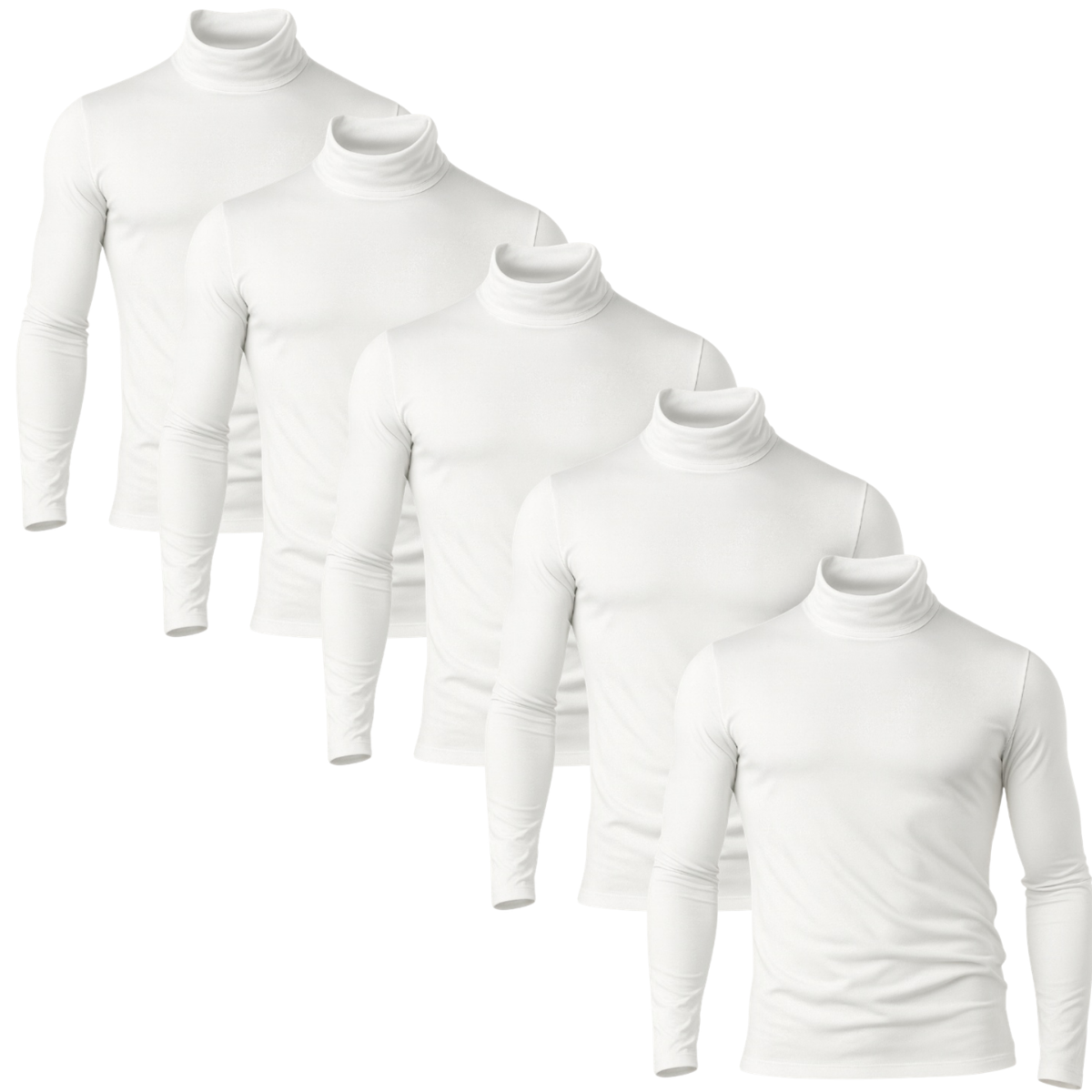Kit 5 Camisas Térmica masculina Gola Alta - proteção solar UV 50+  Todos Kits